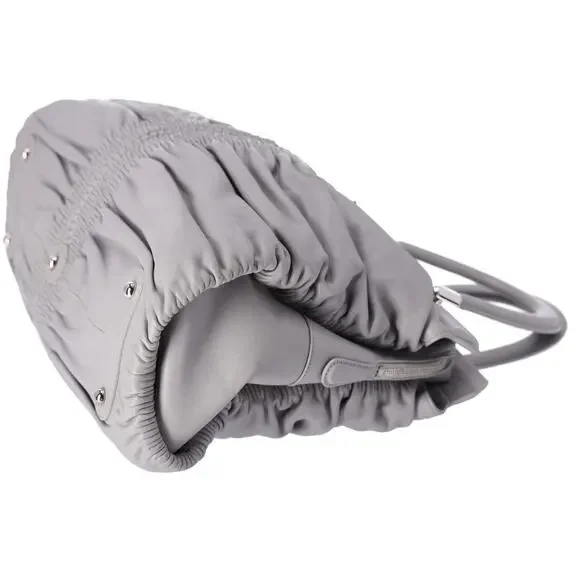 Christian Dior Karenina Handbag North South Tote Gray Leather - Picture 6 of 9